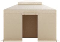 VEVOR Winterhoes, Beige Luifel + Beige Bevestigingen, PE, 310 x 367 x 207 cm