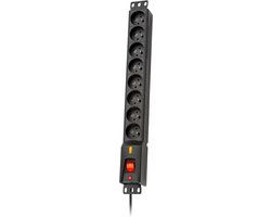 LESTAR LXARM 810 G-A K.:SZ 1,5M 19”PDU - Spanningsbeschermer - Wit