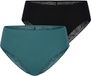 Schiesser Tai-Slip Invisible Soft Lace zwart/groen