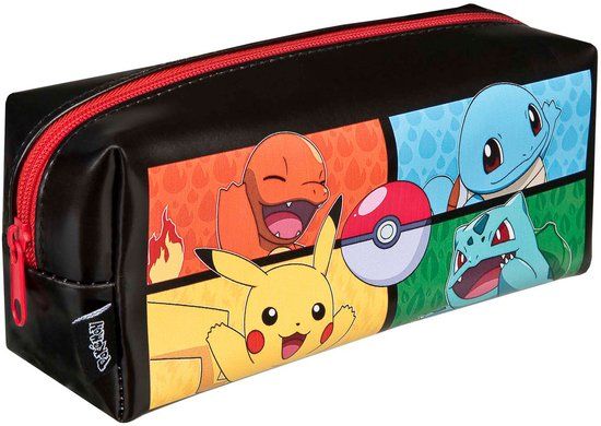 Merkloos Pokemon - Etui - Geprint ontwerp - Ruimte voor meerdere kaarten