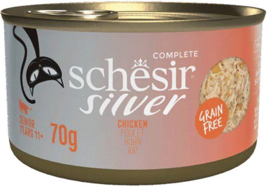 Schesir Silver 70 g - Kattenvoer - Kip