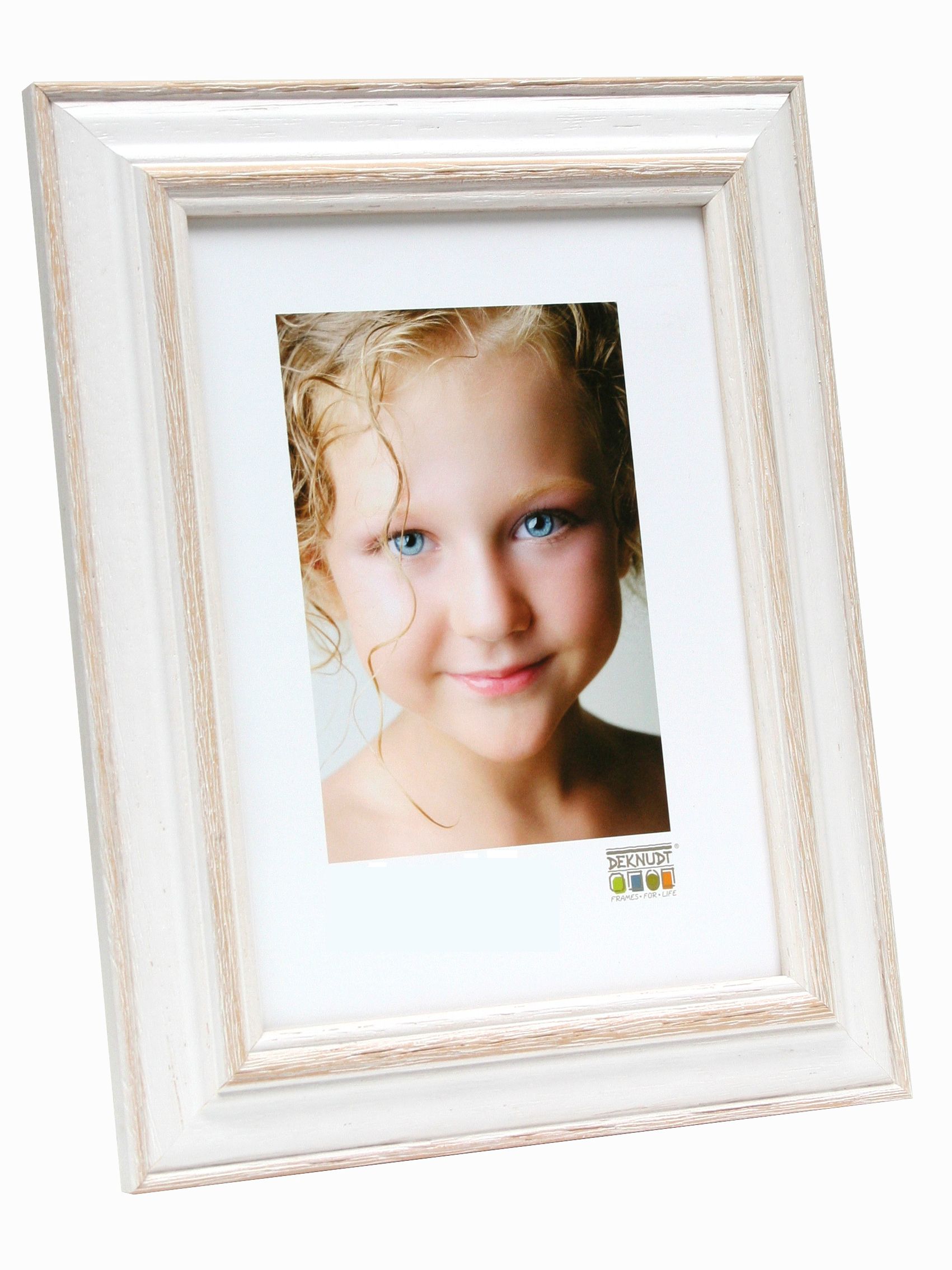 Deknudt Frames S221H1 Fotolijst - 13x18 cm - Hout - Wit/Beige