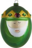 Alessi Melchiorre boule de Noël, verre, multicolore, 8,5 cm de diamètre