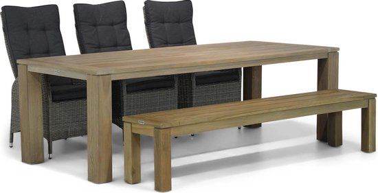 Garden Collections Lincoln/Brighton 240 cm dining tuinset 5-delig