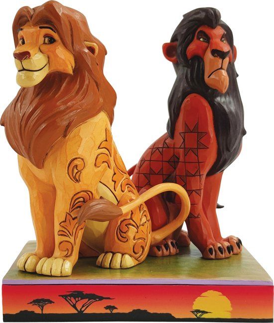 Disney Traditions Simba & Scar Proud & Petulant - 16 cm - Polyresin