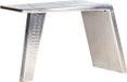Maison Exclusive - Bureau avec design d'aile, couleur argent, 112x50x76 cm, métal