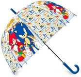 4KidsOnly Kids Licensing Sonic Paraplu 19" Transparant Polyester Multi Colour Unisex Kinderen