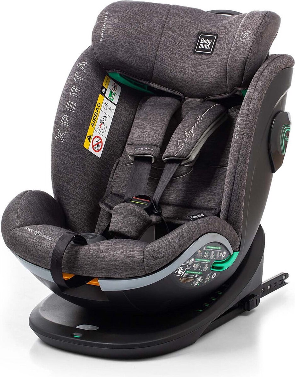 Babyauto autostoel Xperta ISIZE 0-36kg- 0-12 jaar - grijs grijs