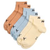 PUMA Lot de 3 paires de chaussettes hauteur 3/4 Unisexe, Bleu, 47-49