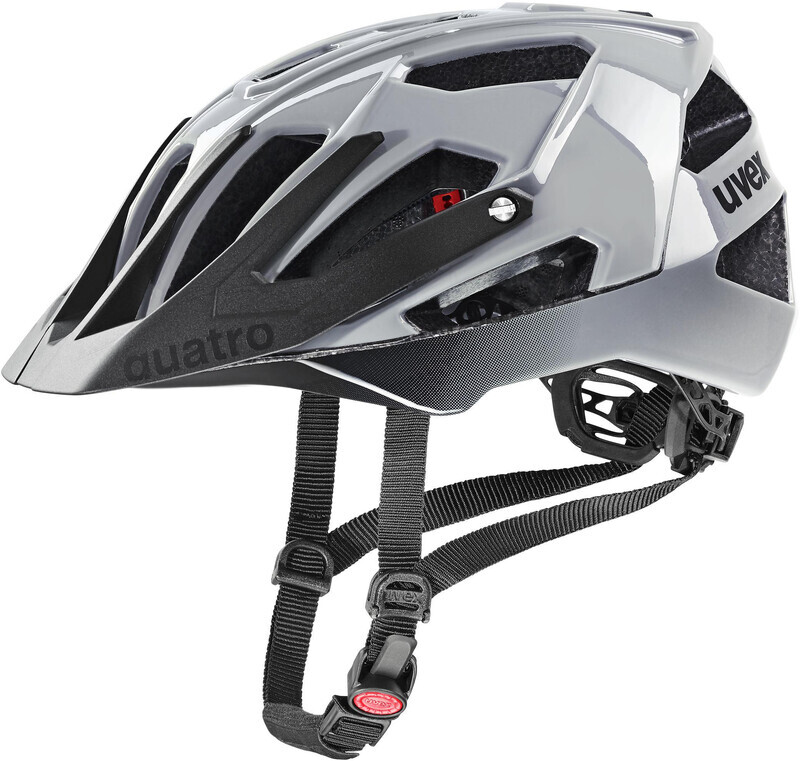 UVEX Quatro Helmet, grijs/zwart