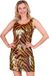 Widmann Pailletten Wild Big Cat Party Jurk Vrouw XL Oranje