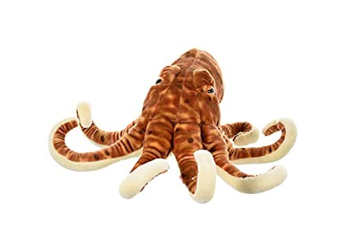 Wild Republic 10939 pluche octopus-inktvis, knuffeldier, pluche dier 30 cm