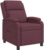 vidaXL Recliner Paars Stof