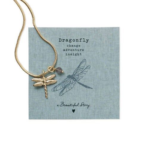 A Beautiful Story ketting Wild Dragonfly Labradoriet