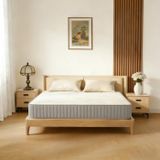 Matelas hybride - 180 x 200 cm - 5 zones ressorts ensachés - Mi-ferme H2/H3 - Isolation des mouvements