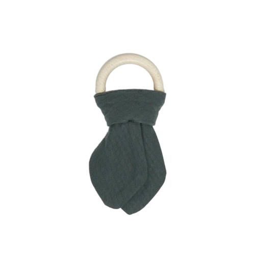 Snoozebaby Houten Bijtring Dark Green - Unisex - 8719743871694