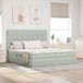 Maison Exclusive - Lit coffre à LED avec matelas gris clair 180 x 200 cm, velours
