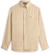 Tommy Hilfiger Heren Lange Mouwen Shirt Creme Katoen Effen Loose Fit