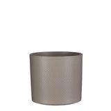 Mica Decorations Era Ronde Pot Lichtgrijs Relief - 21 x 23 cm