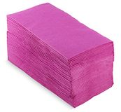Saten Morigami Saten Premium Handdoek 40x40, 2-laags, 1/8 vouwen, 80 servetten, kant, Fuchsia