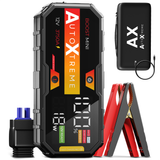 AutoXtreme Jumpstarter 12V voor Auto – 620CCA – Boost Mini 3750 – Starthulp met Forcestart, LED-scherm & Powerbank – Incl. Zaklamp & Opbergkoffer