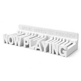 WPESI Vinyl Platenstandaard, Wandmontage Display voor Albums - Hangende Platenhouder (Wit)