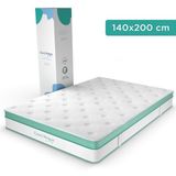 CozySense® Hybride Matras 140x200 cm – Tweepersoons Pocketvering – Traagschuim & Koudschuim – 7-Zones – 25 cm Dik – Medium