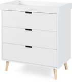 [en.casa] Luiercommode Sallinrar met verschoonblad 92x84x50 cm wit