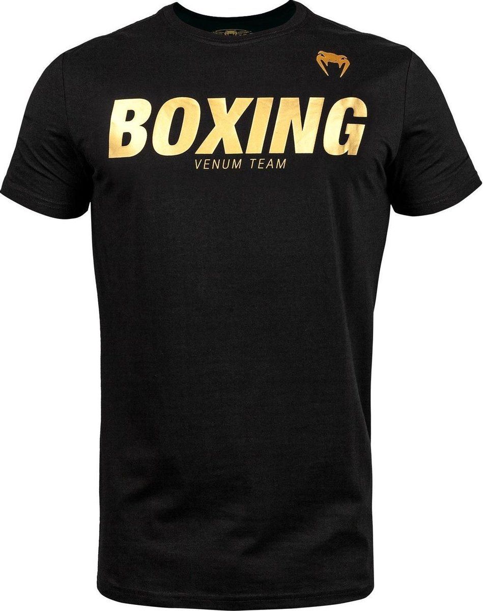 Venum Bokskleding BOXING VT T-shirts Zwart Goud XXL