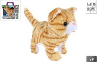 Take Me Home Looppoes - Knuffel poesje van 21 cm - Miauwend en kwispelend