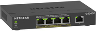 NETGEAR GS305P - 5-poorts Gigabit Ethernet PoE+ Unmanaged Switch - Zwart