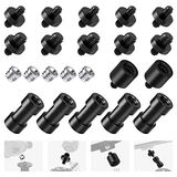 NEEWER Camera Schroef Adapter, 22 Stuks 1/4" tot 1/4" naar 3/8" Statief Montage Schroef Adapter Converter Set voor Camera Mount, Monopod, Ball Head, Flash Light Stand, Statief — ST29