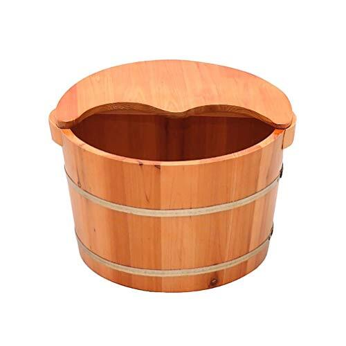 XXF-Shop Wooden Foot Basin, massief houten voet bad, Pedicure Bowl Spa Massage Pedicure Barrels Household voetenbad Barrel, stimulator (Color : B)