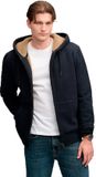 Superdry sweat à capuche doublé de polaire zippé pour homme M eclipse navy