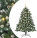 vidaXL Kunstkerstboom Groen 120 cm PVC en Plastic en Staal
