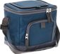 Merkloos Strand/camping koeltas - schoudertas model - L22 x B18 x H22 cm - 2 vakken - blauw