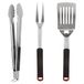AKTIVE 63009-3-delige barbecue-accessoireset, grilltang, spatel en trancheervork