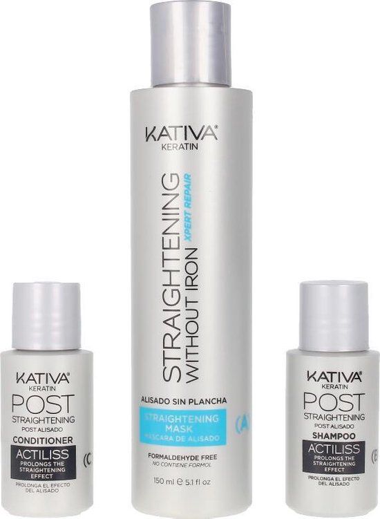 Kativa Keratin Anti-frizz Haarstijlbehandeling - 3 stuks