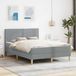 Maison Exclusive Lit de luxe - Structure de lit avec matelas, gris clair, 160 x 200 cm, polyester
