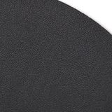 Zeller Onderzetters voor glazen lederlook - 6x - Zwart - 12 x 10 cm