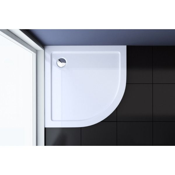 Best Design Douchebak laag 80 x 80 x 4 cm acryl - Wit