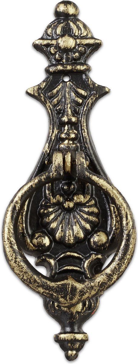 Relaxdays Deurklopper antiek - gietijzer - brons - 24 x 8,5 x 3 cm