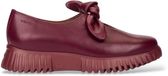 Wonders Leren Velvet loafers in granaatrood