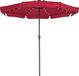 Kingsleeve Parasol - LED-verlichting 330 cm Solar - Rood