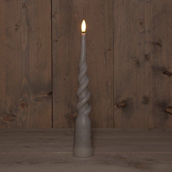 Annas Collection B.O.T. 3D Wick Taupe Big Swirl Candle 29 cm Rust