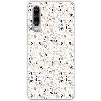 1001 coques Huawei P30 bedrukt siliconen hoesje terrazzo color