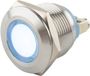 Matrix Handels GmbH Voyant LED | ø 19 mm. | 6-24 Volt DC/AC | Exécution blanche