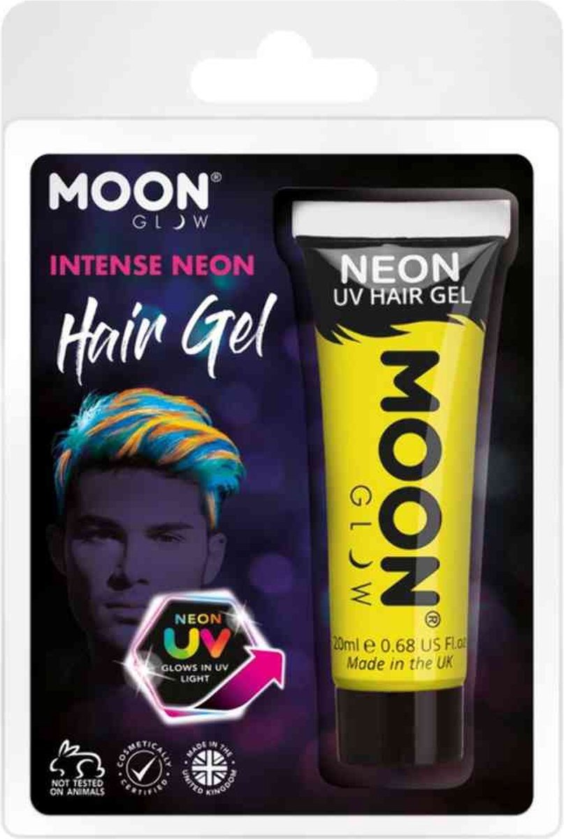 Moon-Creations Moon Glow Intense Neon UV Hair Gel, Yellow