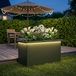 vidaXL Jardinière avec LED vert olive 30 x 60 x 30 cm acier