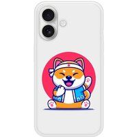 Apple iPhone 16 Shiba ninja verstevigd hoesje met sublimatie bedrukking